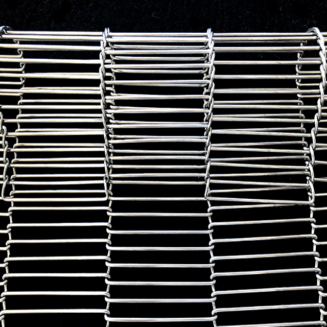 REKING stainless steel flat flex wire mesh conveyor belt for bread baking